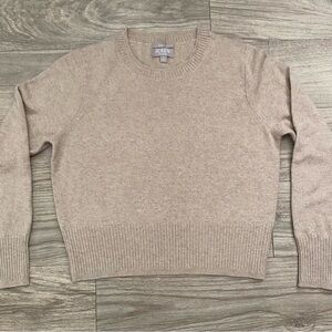 J. Crew Women's Cashmere Cropped Fit Crew Neck Sweater